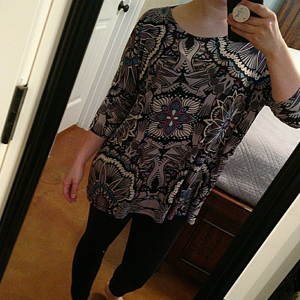 Zig zag Stripe Box top tunic